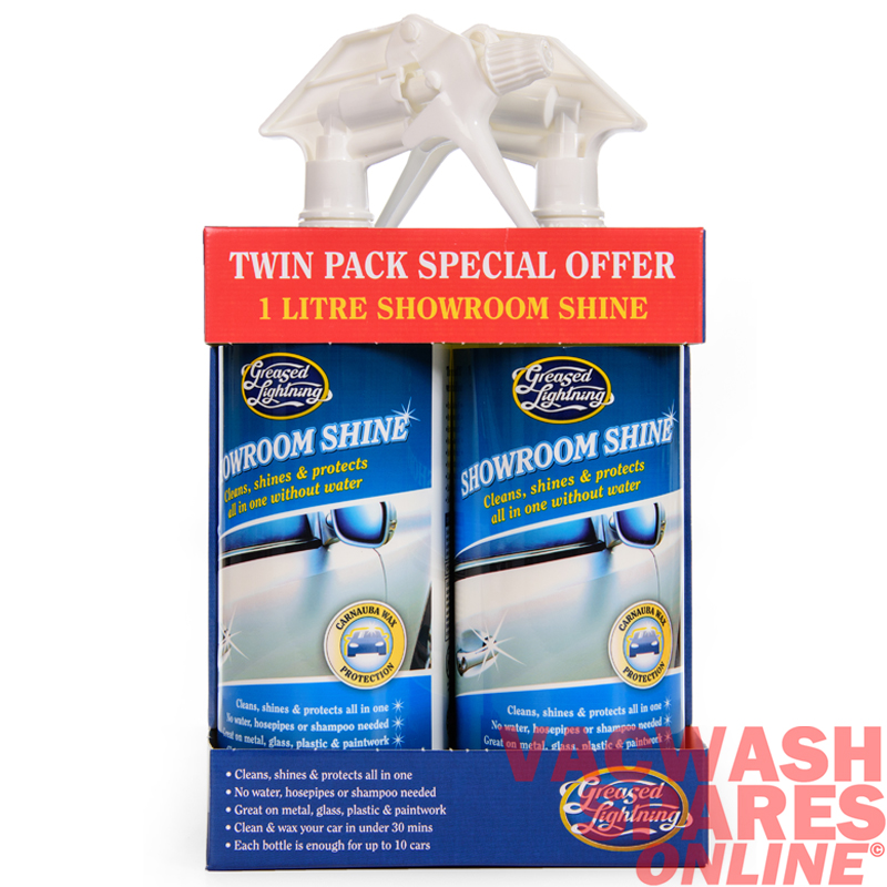 Greased Lightning Showroom Shine Waterless Wash Twin Pack