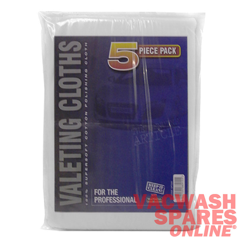 Lint Free 5 Piece 100% Cotton Cloth Pack