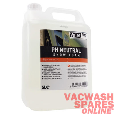 ValetPro Ph Neutral Snow Foam 5 Litre