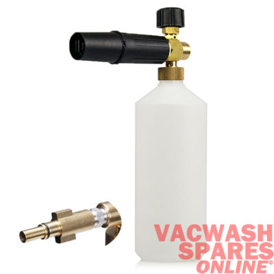 PremiuPremium Snow Foam Lance With Bosch AQT Long - Black & Decker Pressure Washer Fittingm Snow Foam Lance 1 Litre - Bosch Series Long