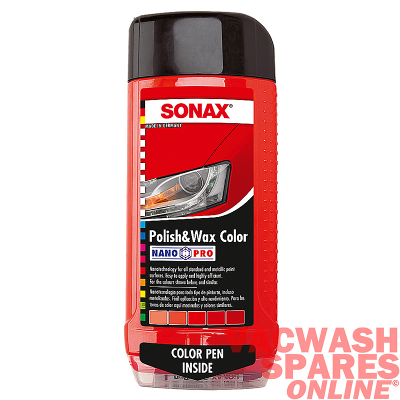 Sonax Colour Polish & Wax Red