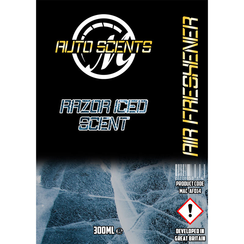 Macs Auto Scents Razor Iced Air Freshener & Odour Eliminator
